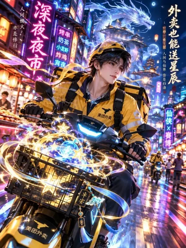 夜市尽头的星君外卖员封面